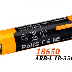Acumulator Fenix 18650 - 3500mAh cu Micro USB - ARB-L 18-3500U