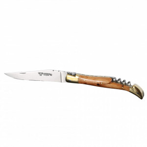 Briceag cu Tirbuson Laguiole en Aubrac, Maner Ienupar lama 12cm - LGL0312GEL/FSJ1