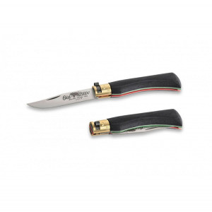 Briceag Old Bear Classic Italian Flag Inox Black Wood lama 8cm - 9307/19_MT