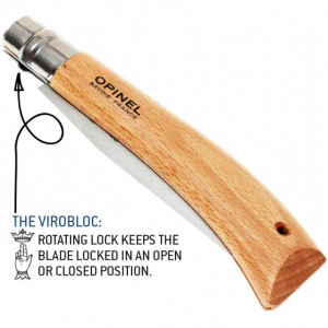 Briceag Opinel Fierastrau Nr.12 Inox Fag, lama 12cm - 165126