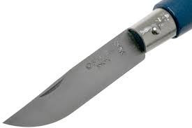 Briceag Opinel Nr.04 Albastru Inox Breloc, lama 5 cm - 002269