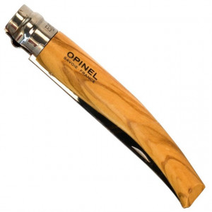 Briceag Opinel Nr.10 Slim Inox Maslin + Teaca, 10cm - 001090