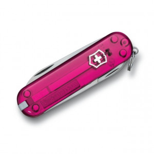 Briceag Victorinox Classic, roz transparent - 0.6203.T5