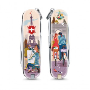 Briceag Victorinox Classic The City of Love - 0.6223.L1810 - Limited Edition 2018 fata spate