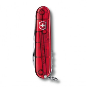 Briceag Victorinox Huntsman, rosu transparent - 1.3713.T inchis