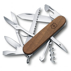 Briceag Victorinox Huntsman Wood, lemn nuc - 1.3711.63