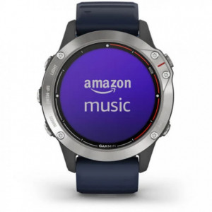 Ceas Garmin Quatix 6 Captain Blue 47mm - HG.010.02158.91 amazon music