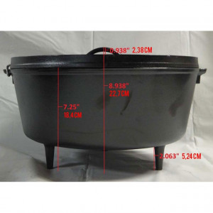 Ceaun din fonta cu capac - cuptor olandez Lodge 36 cm 9,5 litri