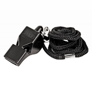 Fluier cu snur detasabil Spokey Mayday, negru - 83603
