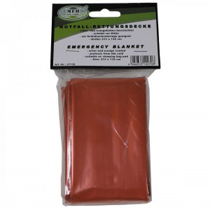 Folie supravietuire, accidente, soc, arsuri, semnalizare rosie, 213 x 132 cm, 100 grame MFH - OUTMA.27135