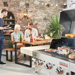 Gratar pe gaz din inox Char-Broil Professional Pro S 3, grile din fonta, TRU-Infrared - 140920 5