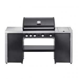 Gratar pe gaz Grand Hall Maxim GTI4B-V + Stand insula cu arzator lateral - K04000199A-B17102650A