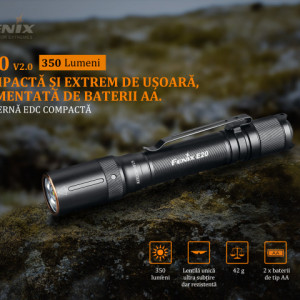 Fenix E20 V2.0 350 Lumeni 126 Metri atribute
