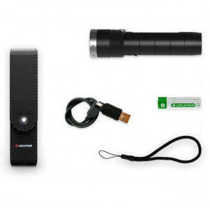 Lanterna Led Lenser MT10 1000LM+Acum.+USB+Husa