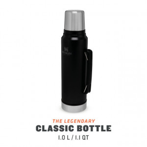 Termos Stanley The Legendary Classic Bottle Matte Black Pebble 1L - 10-08266-002