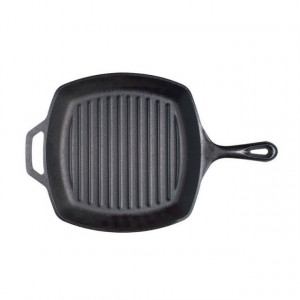 Tigaie grill adanca patrata din fonta cu maner Lodge 26,7 cm