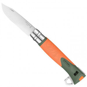Briceag Opinel N°12 Inox Outdoor Explore Portocaliu, lama 10cm - 001974