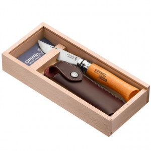 Briceag Opinel Nr.08 Carbon + Teaca, 8.5cm - 000815