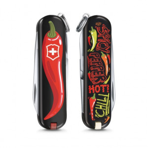Briceag Victorinox Classic Chilli Peppers - 0.6223.L1904 - Limited Edition 2019 fata verso