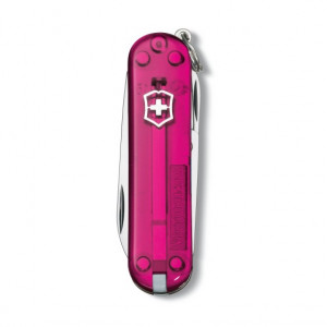 Briceag Victorinox Classic, roz transparent - 0.6203.T5