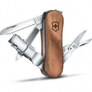 Briceag Victorinox Nail Clip Wood 580, lemn nuc - 0.6461.63