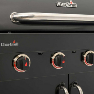 Gratar pe gaz din inox Char-Broil Professional 4500 Black Edition TRU-Infrared - 140909 butoane