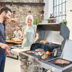 Gratar pe gaz din inox Char-Broil Professional Pro S 3, grile din fonta, TRU-Infrared - 140920 6