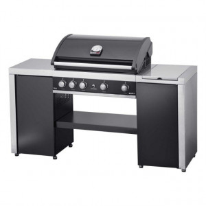 Gratar pe gaz Grand Hall Maxim GTI4B-V + Stand insula cu arzator lateral - K04000199A-B17102650A lateral