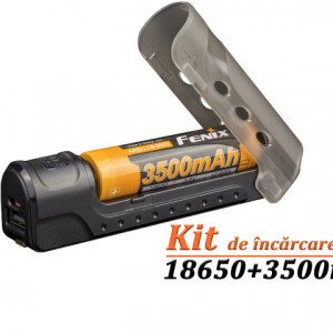 Kit Incarcator Fenix ARE-X11 + Acumulator 18650 3500mAh