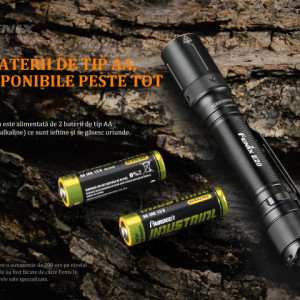 Fenix E20 V2.0 350 Lumeni 126 Metri baterii