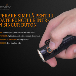 Lanterna Fenix E30R - Reincarcabila - 1600 Lumeni 203 Metri proportii