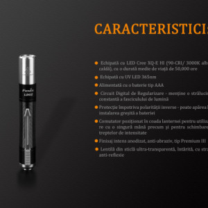 Lanterna Fenix LD02 V2.0 70 Lumeni 48 Metri caracteristici