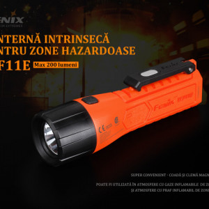 Lanterna Fenix WF11E - Lanternă ATEX - 200 Lumeni - 185 Metri 2