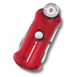 Multifunctional Victorinox GolfTool, rosu transparent - 0.7052.T spate