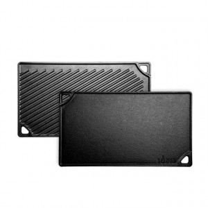 Plita din fonta cu 2 fete neteda si grill Lodge 42,5 x 24 cm - L-DP3