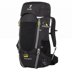 Rucsac Zajo Ortler ripstop 38 litri cu husa de ploaie si fluier, negru - OUTMA.4053030