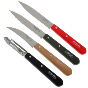 Set Opinel pentru Bucatarie, 4 piese manere Colorate - 001626