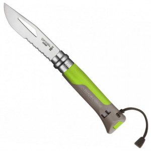 Briceag Opinel N°08 Inox Outdoor Verde, lama 8.5cm - 001715