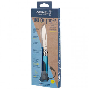 Briceag Opinel Nr.08 Inox Outdoor Albastru, lama 8.5cm - 001576 cutie
