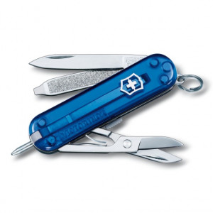 Briceag Victorinox Signature, albastru transparent - 0.6225.T2