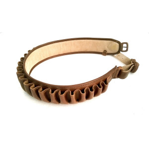 Cartusiera Nobil Hunt piele maro cu 30 posturi cal 12 - VE.NP1230