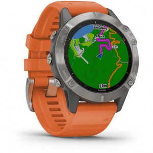 Ceas Garmin Fenix 6 Sapphire Titan/Orange 47mm - HG.010.02158.14 harta