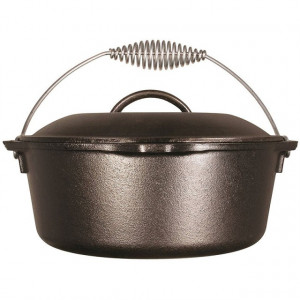 Ceaun din fonta cu capac - cuptor olandez Lodge, 25,4 cm 4,7 litri