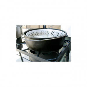 Ceaun din fonta cu friteuza 30 cm Camp Chef - CC-CP12 pe aragaz