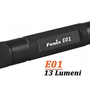 Lanterna Fenix E01 13 lumeni negru