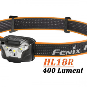 Lanterna frontala Fenix HL18 Reincarcabila 400 lumeni 76 metri