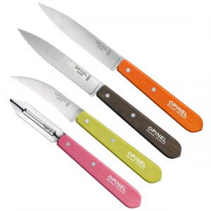 Set Opinel pentru Bucatarie, 4 piese manere Colorate - 001452