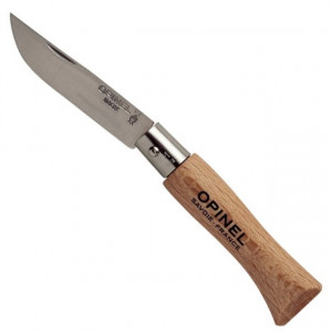 Set Opinel + Teaca nr. 4 Inox Fag lama 5 cm - 001419