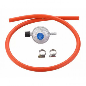 Set regulator de presiune gaz si furtun cu filet 1 pe 4 Cadac 30mBar - 8515