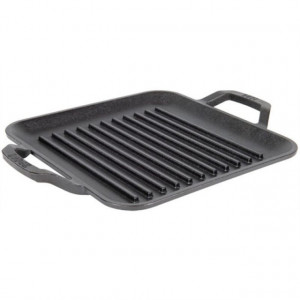 Tava grill patrata cu doua manere Chef Collection Lodge 28 cm - C11SGP